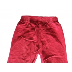 Czerwone spodnie sztruksowe