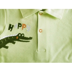Koszulka polo z krokodylkiem seledynowa