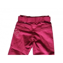 Spodnie z paskiem różowe